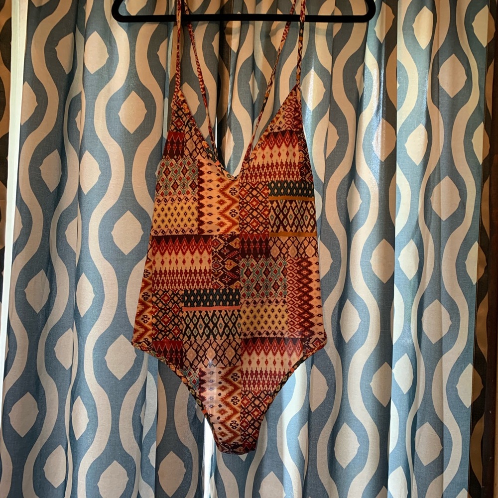Boho one piece swimsuit - Picture 1 of 4